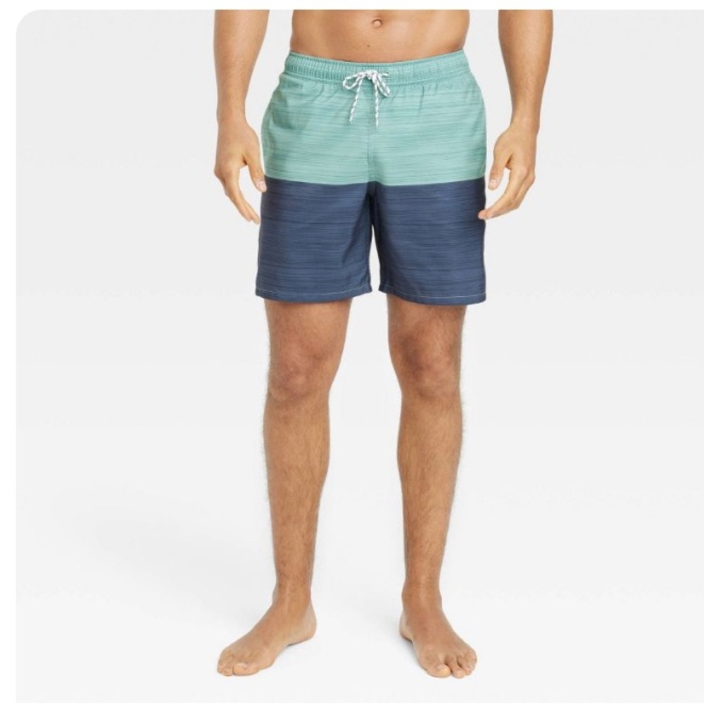 GoodFellow & Co 7” colorblock swim shorts